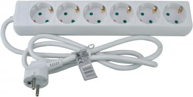 Predlžovací kábel SCHUKO 6-zásuvka 1,5 m-cz